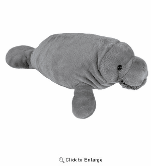 Wild Republic "Manatee" Plush Stuffed Animal Cuddlekins 20"