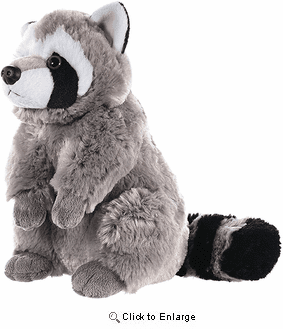 Wild Republic "Raccoon" Plush Stuffed Animal Cuddlekins 12"