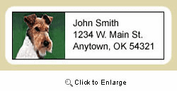 Wire Fox Terrier Address Labels
