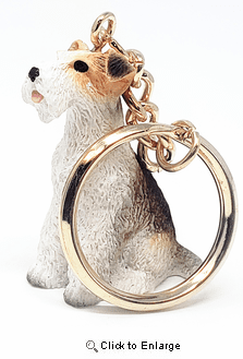 Wire Fox Terrier Keychain