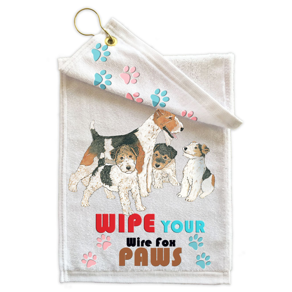 Wire Fox Terrier Paw Wipe Towel