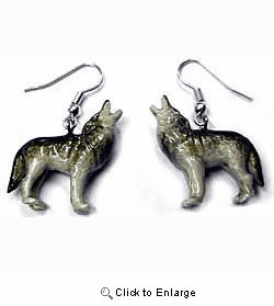 Wolf Earrings True to Life
