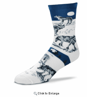 Wolf Night Socks Blanket