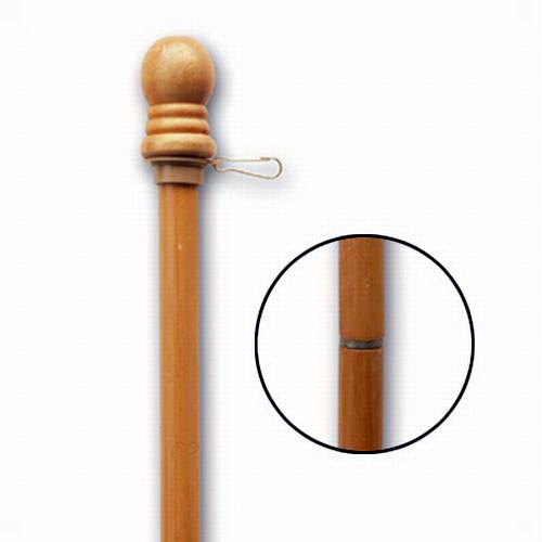 Wood Flag Pole 5 Foot 2 Piece