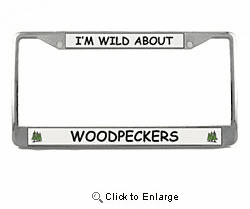 Woodpecker License Plate Frame