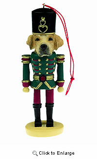 Yellow Lab Ornament Nutcracker