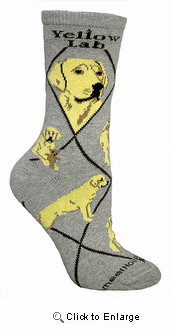 Yellow Lab Socks