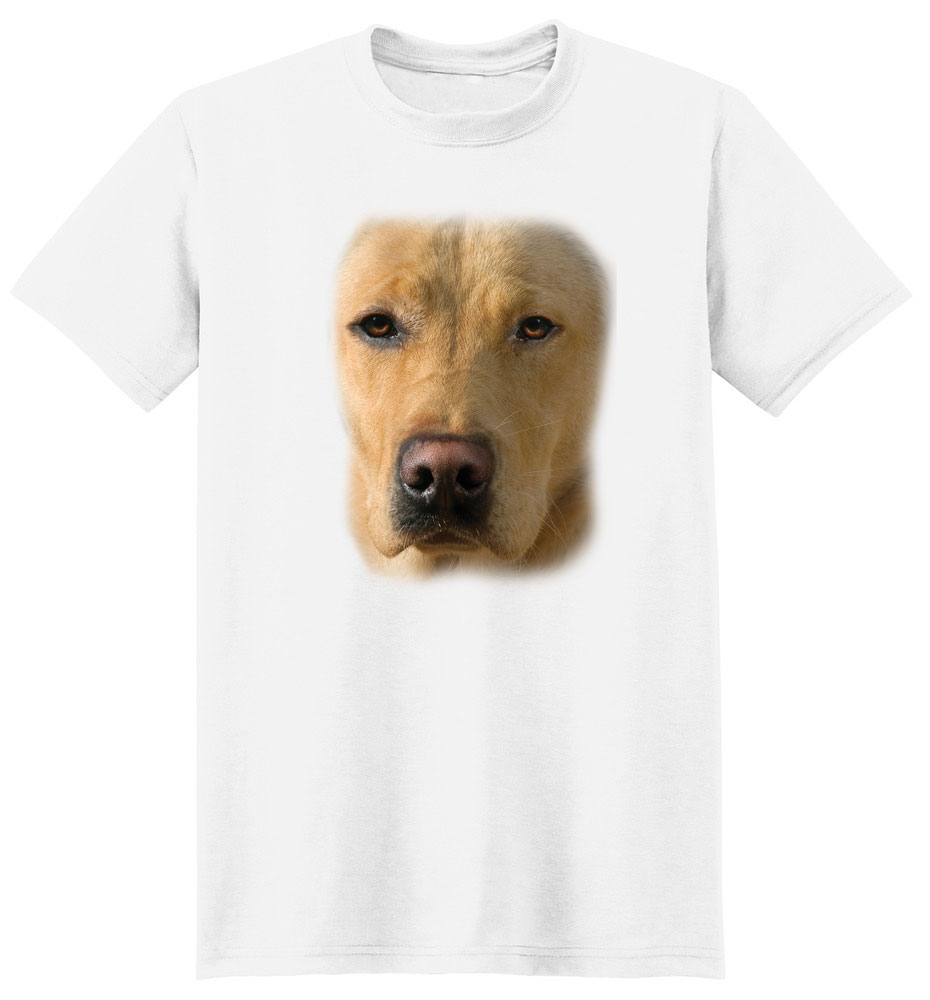 Yellow Lab T Shirt Full Face