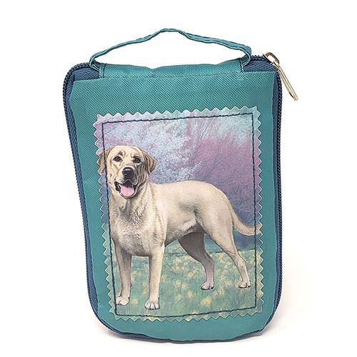 Yellow Labrador Retriever Tote Bag Standing - Foldable to Pouch