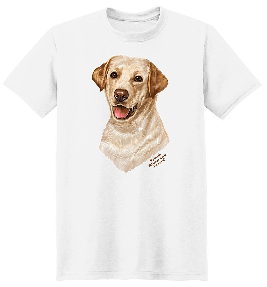 Yellow Labrador T Shirt - Proud Parent