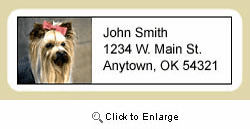 Yorkshire Terrier Address Labels