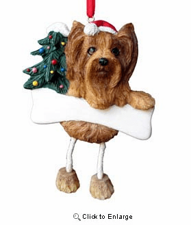 Yorkshire Terrier Christmas Tree Ornament - Personalize