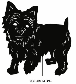 Yorkshire Terrier Garden Stake