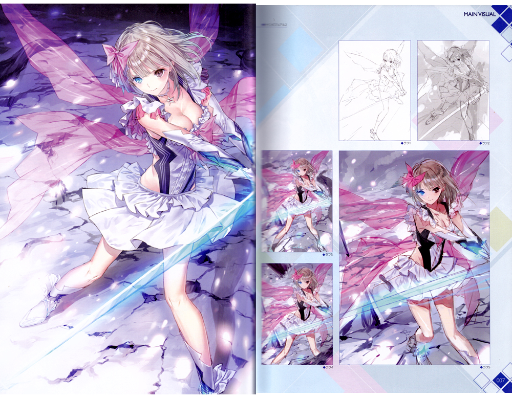 Blue Reflection Official Visual Collection Art Book Anime Books