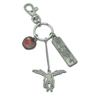 Death Note: Metal Key Chain - Ryuk, Apple and Logo