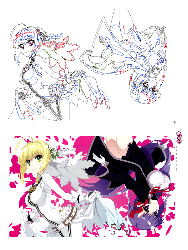 Fate/EXTRA CCC OP Animation Production Note Art Book Collector's Box ...