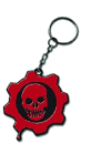 Gears of War: Metal Key Chain - Red Skull Cog