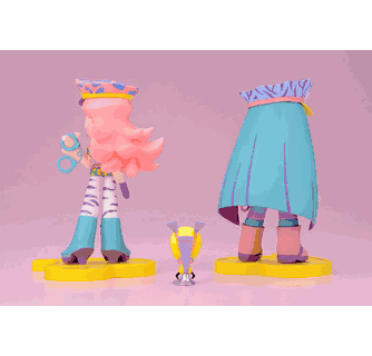 Panty & Stocking: Twin Pack Galaxxxy Forms Figures w/ Chuck