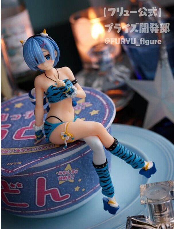 ReZero Rem Oni Demon Ver. Noodle Stopper Figure (FuRyu) Anime Books