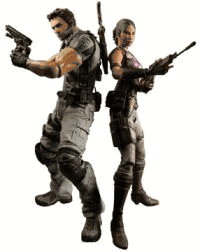 Resident Evil 5: Chris Redfield & Sheva Series 1 Action Figure (Set of 2)