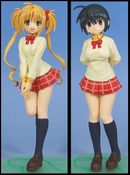 He is My Master <br> School Uniform Version <br> Sawatari Izumi & Sawatari Mituki <br> PVC Figure Set