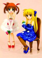Magical Girl Lyrical Nanoha Movie #1 <br> Nanoha & Fate Dress Version <br> Ani Statue