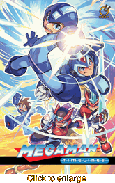 Mega Man Timelines <br> Graphic Novels - click to enlarge