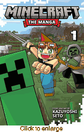 Minecraft The Manga <br> Graphic Novels - click to enlarge