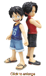 One Piece: Luffy & Ace <br> Brotherly Bonds <br> NEO Portraits of Pirates <br> Ex Model Figure - click to enlarge