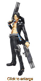 One Piece: Portgas D Ace  <br> Portrait of Pirates <br> Strong Edition <br> 1/8 Scale PVC Figure - click to enlarge