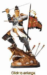 Samurai Heaven and Earth<br>Limited Edition Cold Cast Statue - click to enlarge