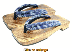 Samurai Slippers <br> Wooden (Geta) - click to enlarge