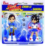 Street Fighter: Pinky Street <br> Action Figure 2-Pack <br> (Chun Li / Sakura)