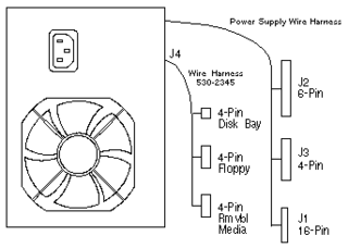 Sun / 300-1325 /  Lucent LP300A 300 Watt Power Supply (Pre-FCS) -- Sun Parts