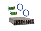 System Storage DS3200 Dual Controller Express - 2x IBM SAS HBA & 2x 3m SAS Cable
