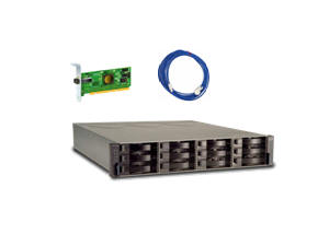 System Storage DS3200 Single Controller Express - 1x IBM SAS HBA & 1x 3m SAS Cable