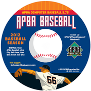 2012 Baseball Season Disk