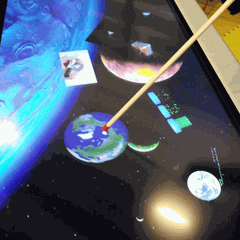 Rubber end pointer on Smart Board screen