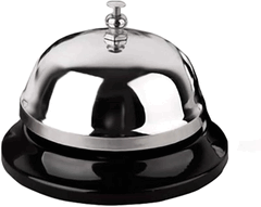 Silver metal call/tap bell