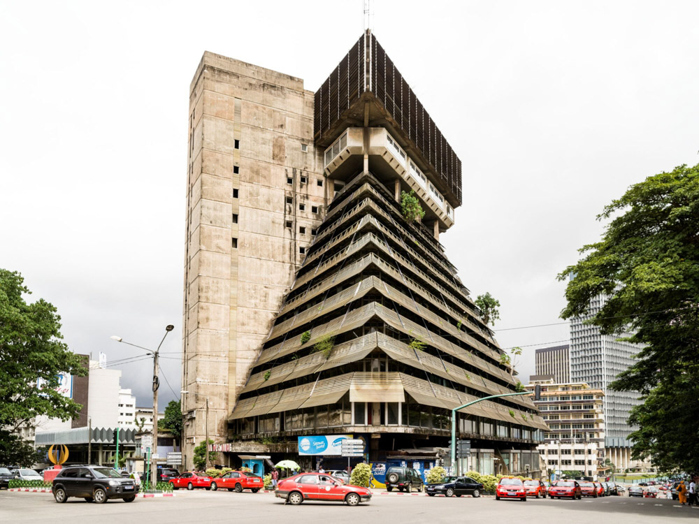 La Pyramide in Abidjan, C�te d�Ivoire, built 1968�73 by architect Rinaldo Olivieri and engineer Riccardo Morandi. 
