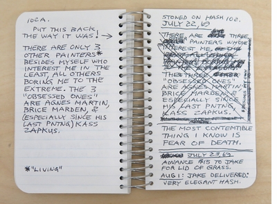 A remarkable feat of facsimile publishing: Lee Lozano: Private Book 2