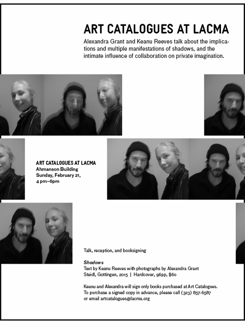 Alexandra Grant & Keanu Reeves Present 'Shadows' at Art Catalogues at LACMA
