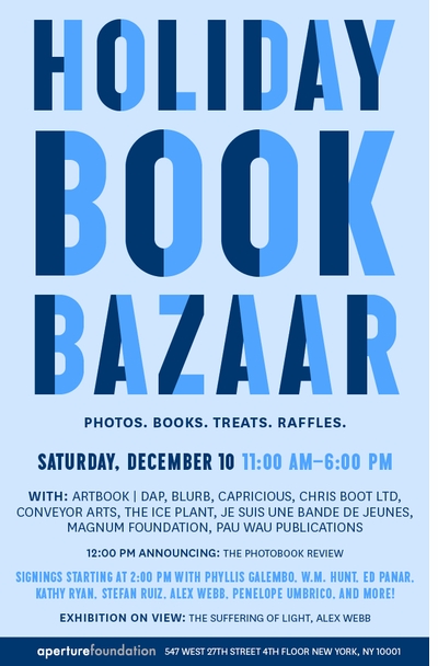 Aperture Announces the Holiday Book Bazaar