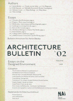 Architecture Bulletin 02: Essays on the Designed Environment