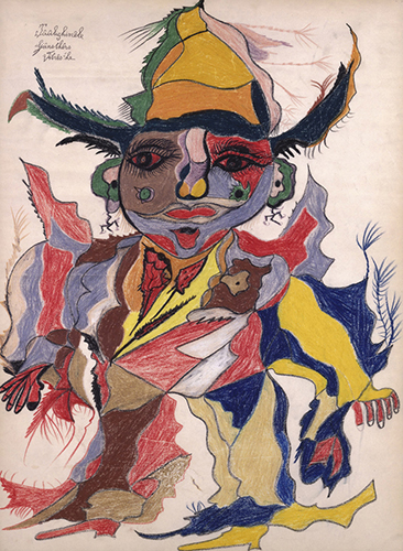 "Plchinle gnsthrs vitrs-he [sic] (Punchinello gangsters vitrs-he)", by Gaston Duf (Gaston Dufour) is reproduced from 