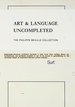 Art & Language Uncompleted