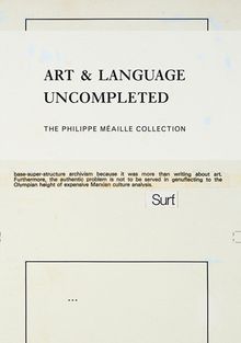 Art & Language Uncompleted