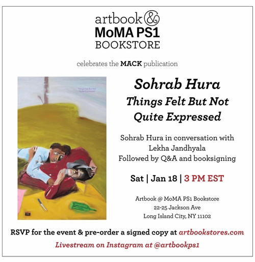 Artbook at MoMA PS1 Bookstore presents Sohrab Hura launching 'Things Felt But Not Quite Expressed'