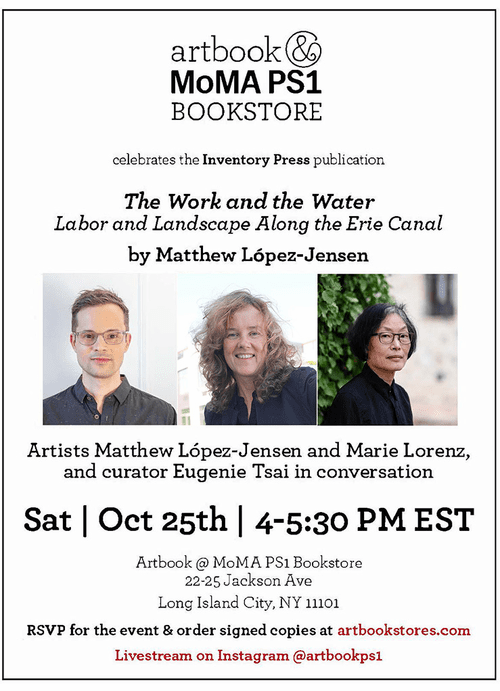 Artbook at MoMA PS1 presents Matthew Lpez-Jensen, Marie Lorenz and Eugenie Tsai on 'The Work and the Water'