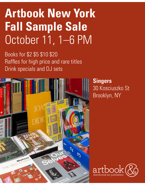 Artbook | D.A.P. Sample Sale at Singers